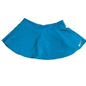 Nike Victory Teal Blue Flouncy Girls' Tennis Skirt Skort Dri-Fit Stretchy. Sz L